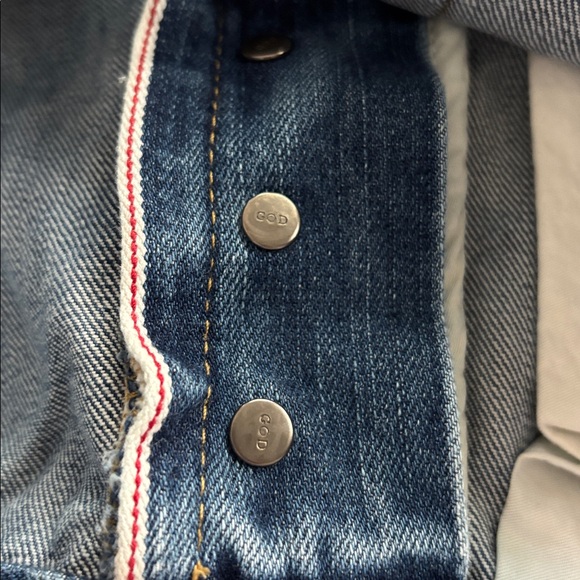 Fear of God x Fourth Collection Selvedge Indigo Distressed Jeans size 30x32 - Picture 10 of 14